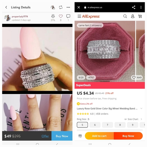 SAVE YOUR MONEY- Rings Jewelry Scammy - Picture 4 of 11